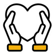 © Winaldi - Thankful Appreciation Empathy Recognition Icon from Customer Assessment Collection (Outline Color Lineal style)