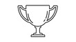 © afif - Celebrate victories with this simple trophy icon perfect for awards ceremonies sports events or recognizing success in business presentations, Generative AI.