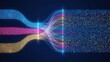 © Reazy Studio - Abstract data flow with binary code streams converging into a unified information field