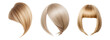 © tanya78 - Beautiful blonde wig hair bob haircut on transparent background