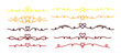 © LENNAMATS - Set hand drawn dividers and borders with star and heart doodle accents. Simple and cute vector elements for notes, headers, and decorative design. festive dividers for Christmas designs.