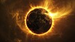 © Artistry  - Solar Eclipse with Corona Flare