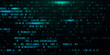© Romipix - Digital technology hacking binary code, futuristic internet network connection dark black background, green abstract cyber information communication, Ai big data science, innovation future tech vector