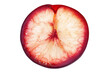 © mahatabuddin - Close up of a juicy nectarine slice isolated on transparent background. Nectarine slice isolated on white background.