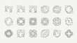 © Anisah - Communication and feedback icons set, conversations, messaging and process workflow representation