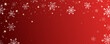 © LoveSan - Beautiful red Christmas background. A New Year's or Christmas background with snowflakes, falling snow, and lights. Perfect for a holiday cover, card, banner, or poster.