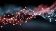 © design - Neon connection and networking visuals with glowing dots and lines symbolizing data flow, digital communication, and tech collaboration in modern business environments