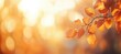 © future7 - A close-up of autumn leaves illuminated by warm sunlight, creating a serene and inviting atmosphere.