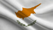 © Valeri - The flag of Cyprus proudly waves, showcasing its map in orange and green olive branches. This scene symbolizes the nation’s independence and commitment to sovereignty during a bright celebration.