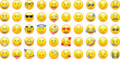 © sariful - Emoji smile set. Colorful emoticon set isolated on white background. Vector illustration EPS 10
