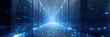 © Iryna - Futuristic digital data corridor with blue light streaks in a server room