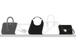 © amtsuroso - Elegant assortment of designer handbags for the modern woman, stylish accessories, luxury fashion, high end merchandise, shopping spree, premium quality
