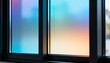 © DigitalSpace - Medium shot focusing on digital smart films integrated into window surfaces that respond smoothly to changing temperature conditions