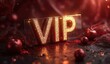 © Vitalii Zikun - premium vip lettering on soft dimensional black metal
