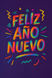 © Eduardo - Feliz Año Nuevo texto colorido