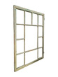© Dmytro - Old multipane window frame at an angle is isolated.