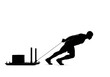 © tonostock - Person Pulling Heavy Load Illustration.