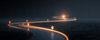 © Enrique - A glowing path with checkpoints, a concept for a business roadmap, customer journey, or project milestones