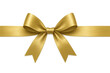 © PerfectPhoto - Golden gift bow and ribbon with transparent background