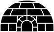 © blacksilhouette - house illustration igloo silhouette winter logo snow icon nature outline ice landscape cold sky dome arctic shelter white north shape for vector graphic background
