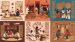 © YulindaRizki - Global Cultural Traditions And Heritage Vector Illustration Diverse Scenes