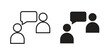 © Win - Interview icon template color editable. for graphic and web design.