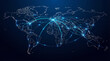 © Alicina - Planet Earth surrounded by a technological network structure