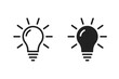 © Khuki - Light bulb icon set. Idea icon. Ideas and Innovation Illustrations. Idea light bulb icon