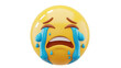 © Stock Image Zone - Sad Tears Emoji Expressing Sorrow and Heartbreak with a Yellow 3D Icon