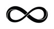 © Kuntol02 - A stark depiction of the infinity symbol a continuous loop elegantly rendered in black silhouette
