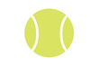 © Cezar_911 - Tennis ball icon in minimalist flat design on white background