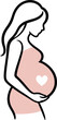 © Faisal - Pregnancy Woman SVG Cut Files for Cricut & Silhouette