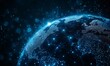 © VictoriaEmerson - Global network forming connections across the illuminated earth, representing communication technology, internet, and big data transfer