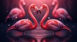 © kagraphixion - Flamingo couple heart love