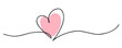 © prezent - Heart. Abstract love symbol. Continuous line art drawing vector illustration