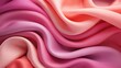 © Zobair SEO Expert  - Closeup view of flowing satin fabric with soft gradients of pink and peach color shades