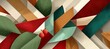 © Ilja - Abstract Geometric Design with Colorful Leaves and Berries for Modern Art Prints and Textiles