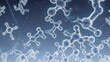 © Timbang - Abstract Molecular Structure Background with Atoms and Bonds.