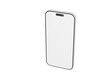 © vegefox.com - Clean, isolated smartphone with a minimalist design and a blank screen, perfect for mockups and UI concepts. Pe