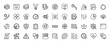 © PixeloAI - System administration line icon set. Vector pictograms of server, cpu, cloud, firewall, network, database, terminal, automation, maintenance, thin linear illustration.