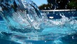 © Miguel - close up of water splashing in a pool