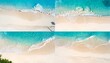 © rmion - Collage of summer beach with clean white sand in summer on vacation