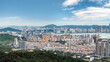 © zhouyilu - Panoramic view of modern urban cityscape with buildings and river