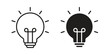 © iconic - Lightbulb icon silhouette abstract design. vector clipart designs