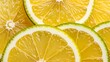 © Feb - Lemon Slices Fresh Fruit Close Up