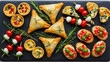 © Joao - A platter of assorted, beautifully arranged appetizers