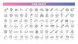 © tettygreen - Car Parts Line Icon Set. Auto Repair and Vehicle Components