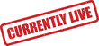 © Mahmud - Distressed red rubber stamp with a vintage effect showing the text currently live, indicating active status