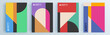 © Lepusinensis - Modern abstract covers set, minimal covers design. Colorful geometric background, vector illustration.