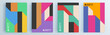 © Lepusinensis - Modern abstract covers set, minimal covers design. Colorful geometric background, vector illustration.